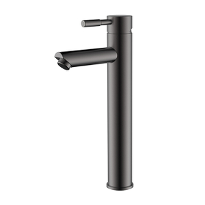 Grifo de baño de recipiente de bronce de cañón de acero inoxidable